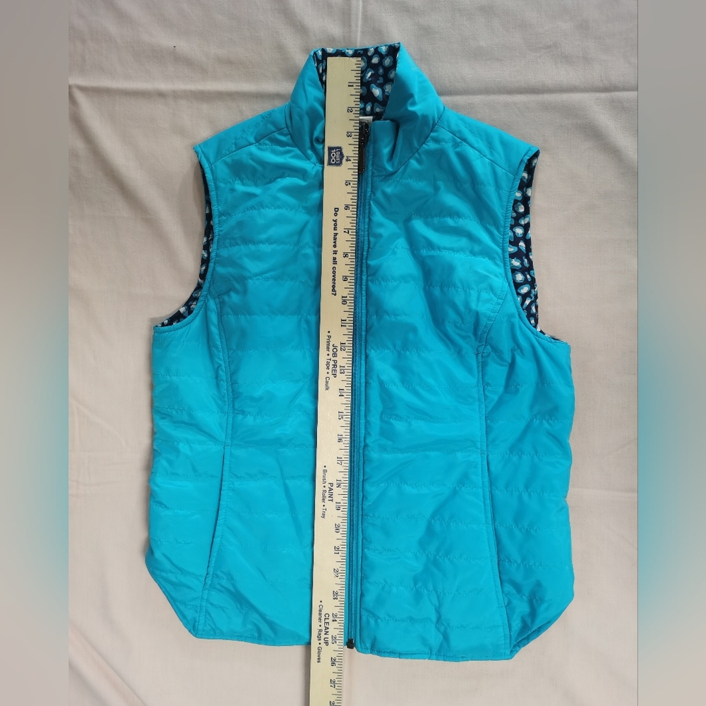 Ariat Women's Blue Reversible Puffer Vest M - Picture 2 of 5